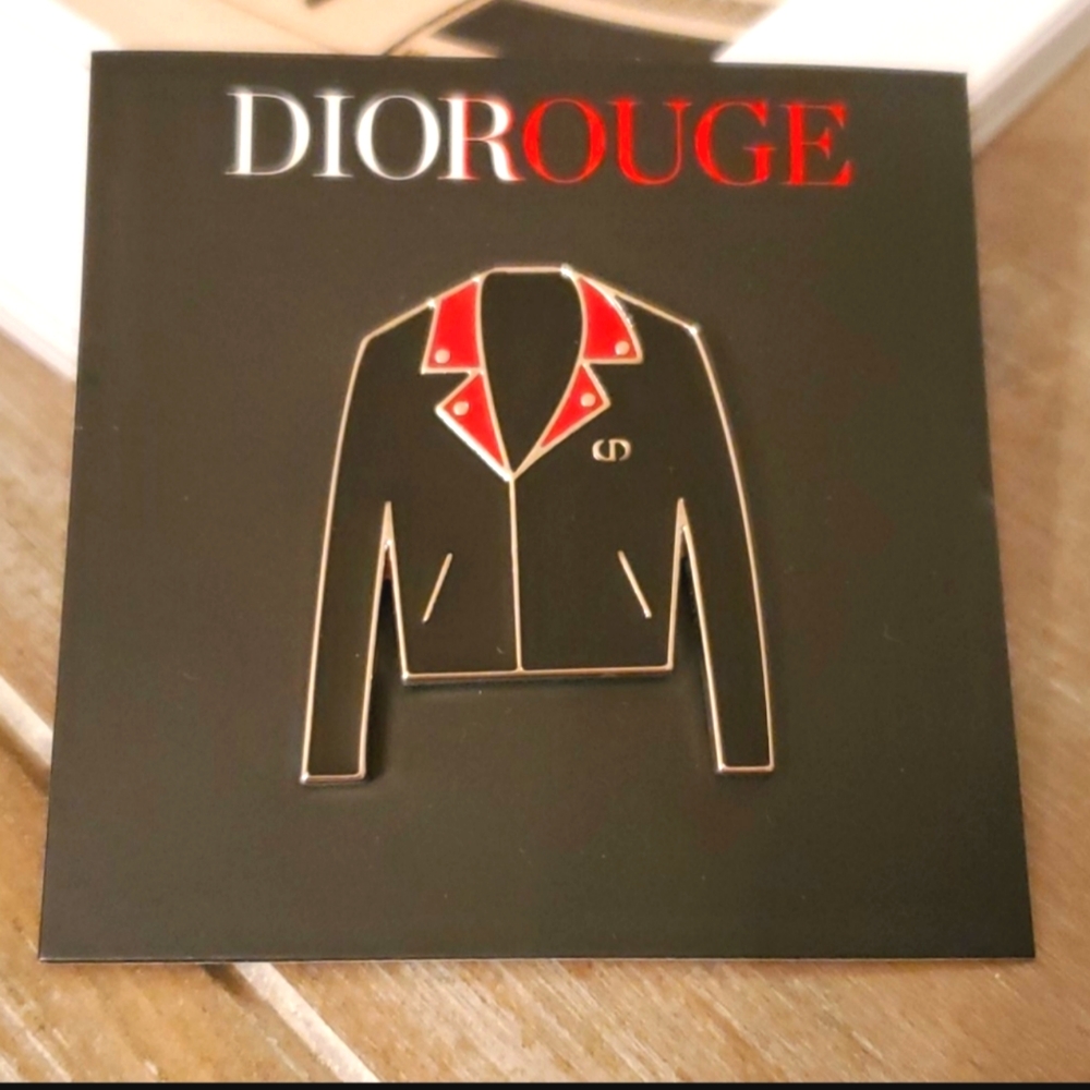 Rare hard to find DIOR ROUGE pin brooch Vip promo New never used Dior Pin jacket